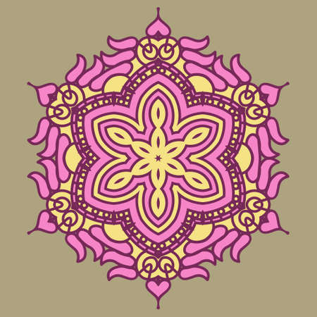 Vector round decorative design elementのイラスト素材