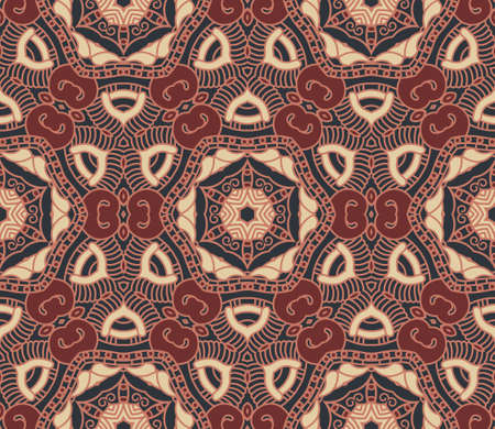 Seamless colorful retro pattern backgroundのイラスト素材