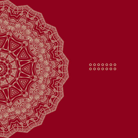 Vector round decorative design elementのイラスト素材