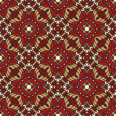 Seamless colorful retro pattern background