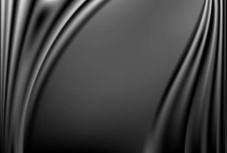 Black abstract satin curtain backgroundのイラスト素材