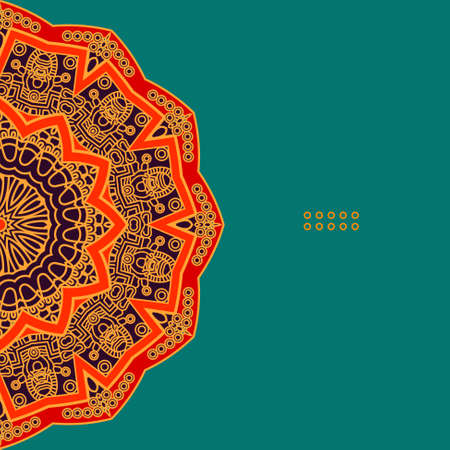 Vector round decorative design elementのイラスト素材
