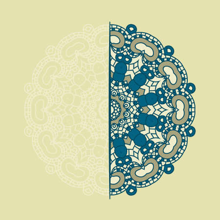 Round Decorative Design Elementのイラスト素材