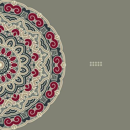 Vector Round Decorative Design Elementのイラスト素材