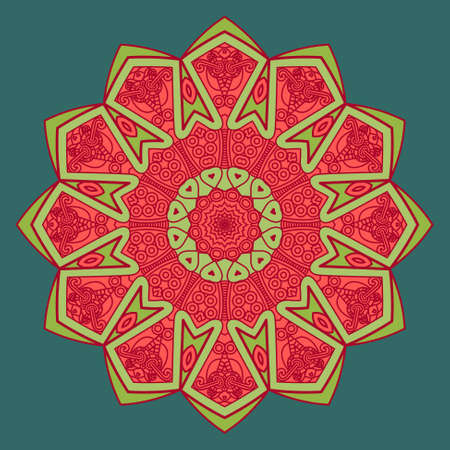 Round Decorative Design Elementのイラスト素材