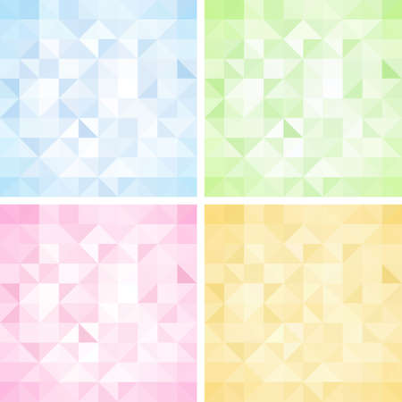 Set of Abstract Triangle Backgroundsのイラスト素材
