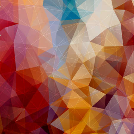 Abstract Triangle Multicolored Background, Vector Illustration 
