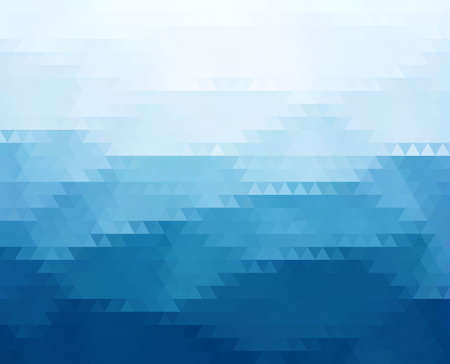 Abstract Blue Triangle Geometrical Background, Vector Illustration