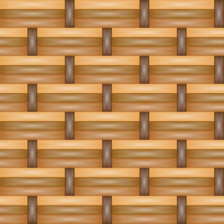 Abstract Retro Vector Striped Background, Pattern of Beige Horizontal and Vertical Stripes, Vector Illustration EPS10のイラスト素材