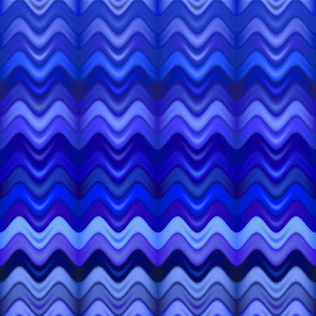 Abstract Design Creativity Background of Horizontal Blue Waves, Vector Illustrationのイラスト素材