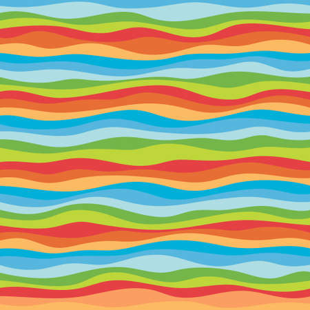 Abstract Design Creativity Background of Colorful Waves, Vector Illustrationのイラスト素材
