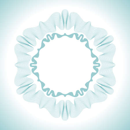 Round Guilloche Element for Certificate, Money Designのイラスト素材