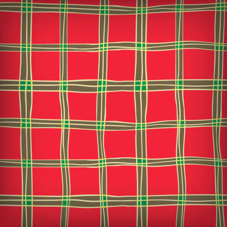 Seamless Hand Drawn Background of Plaid Patternのイラスト素材