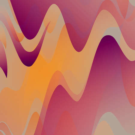Abstract Design Creativity Background of Colorful Horizontal Wavesのイラスト素材