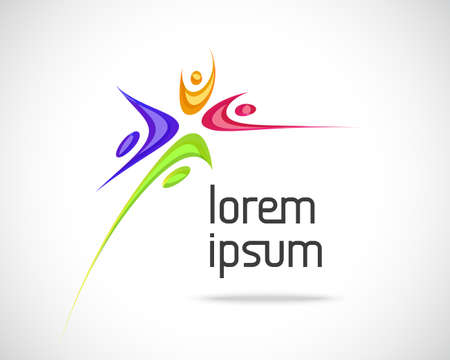 Creative Circle of People Iconのイラスト素材