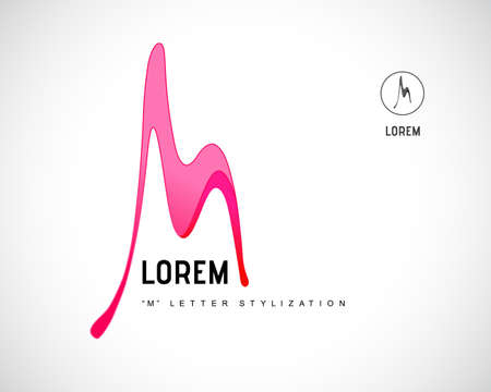   Combination of Letter Mのイラスト素材