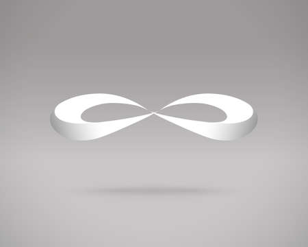 Abstract Vector Logo Design Template. Creative Concept Icon. Infinity Sign Stylizationのイラスト素材