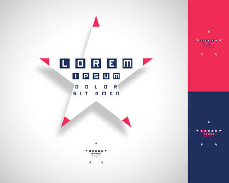 Abstract Design Template. Creative Star Concept Iconのイラスト素材