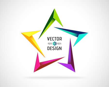 Abstract  Design Template. Creative Star Concept Iconのイラスト素材