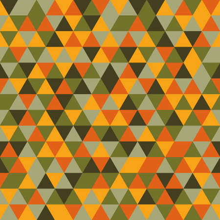 Abstract Triangle Geometrical Multicolored Background. Vector Seamless Color Pattern.のイラスト素材