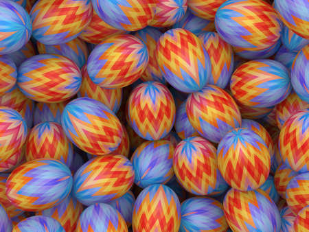 Colorful Easter eggs background