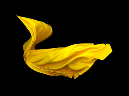 Abstract Texture, Yellow Silkの写真素材