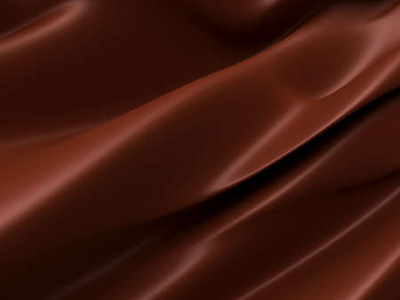 Abstract Dark Chocolate Background. Beautiful Satin Fabric for Drapery Abstract Texture. Brown Silk.