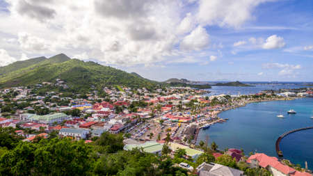 Marigot saint martin during sunset.の写真素材