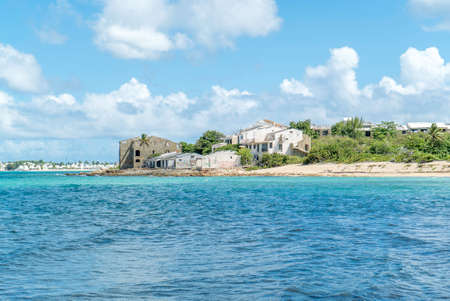 Scenic view of la belle creole on the Caribbean island of st.maarten/st.martinの写真素材