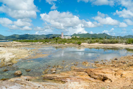 Scenic view of la belle creole on the Caribbean island of st.maarten/st.martinの写真素材