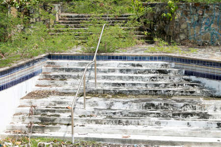 Hurricane causes damages to La belle creole building in the caribbean island of st.martin.の写真素材