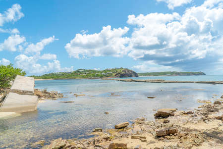 Scenic view of la belle creole on the Caribbean island of st.maarten/st.martinの写真素材
