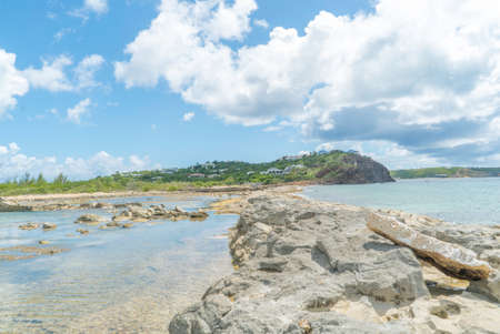 Scenic view of la belle creole on the Caribbean island of st.maarten/st.martinの写真素材