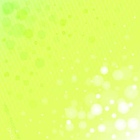 Abstract green background with glowing circles on itのイラスト素材