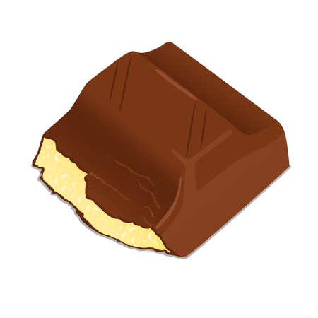 A piece of chocolateのイラスト素材