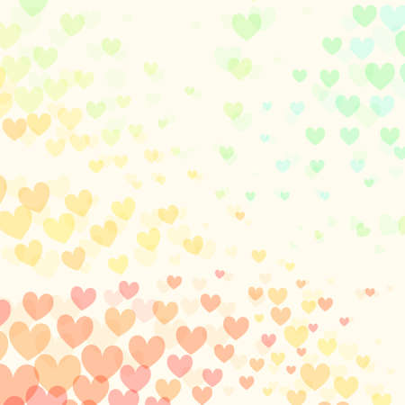 Abstract background with group of colorful hearts for your designのイラスト素材