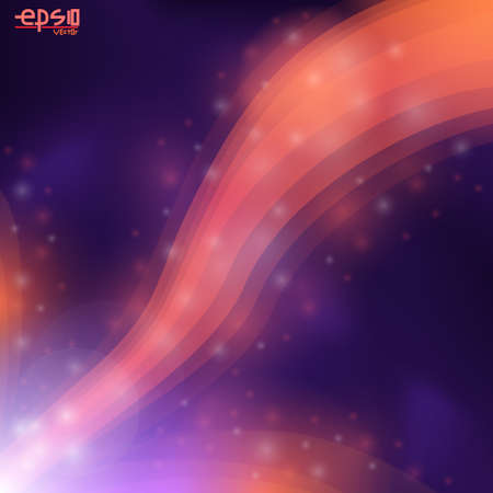 Abstract background with space,light lines and light sparksのイラスト素材