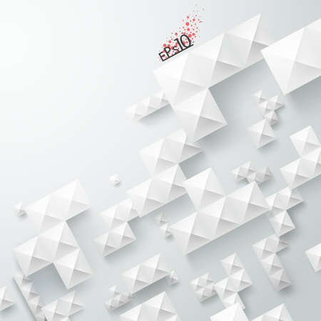 Modern background with squares and tetris elements. Vector. Can be used for web design and  workflow layoutのイラスト素材