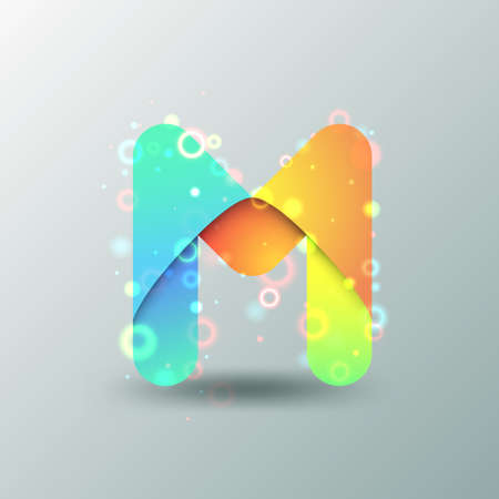 Modern Capital Letter Mのイラスト素材