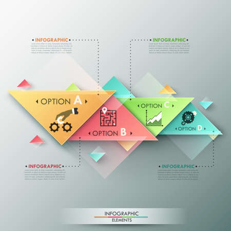 Modern infographics options banner 
