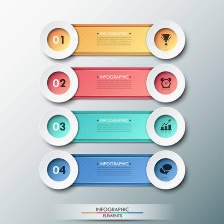 Modern infographics options banner のイラスト素材