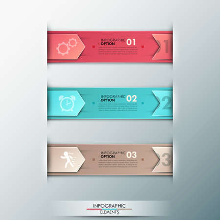 Modern infographics options bannerのイラスト素材
