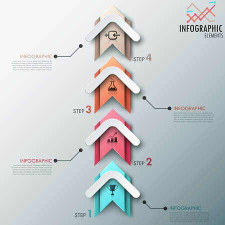 Modern infographics options banner のイラスト素材