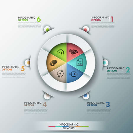 Modern infographics options banner.のイラスト素材