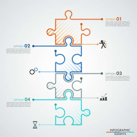 Modern infographic options banner.のイラスト素材