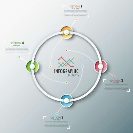Modern infographics timelineのイラスト素材