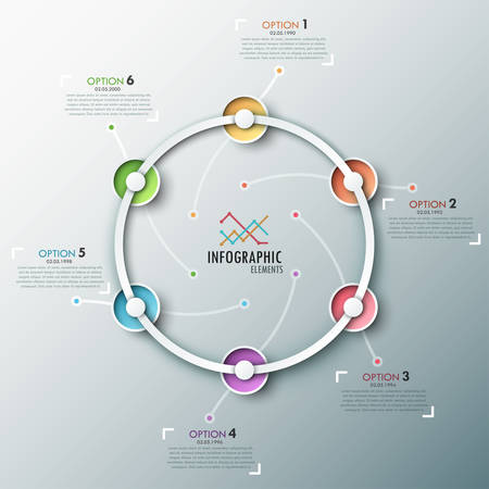 Modern infographics timelineのイラスト素材