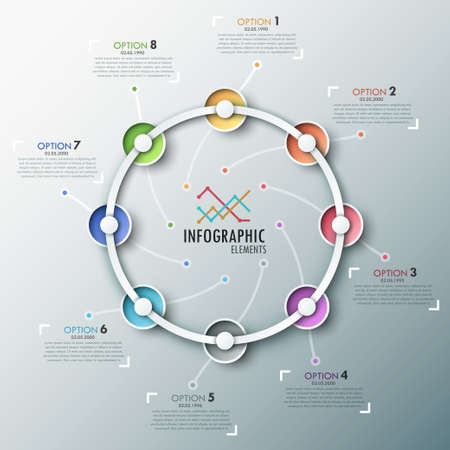 Modern infographics timelineのイラスト素材