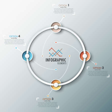 Modern infographics timelineのイラスト素材
