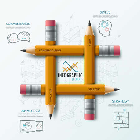 Modern Infographic templateのイラスト素材